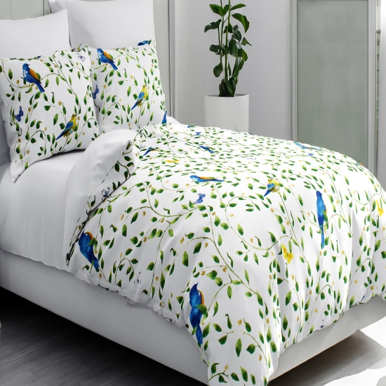 POŚCIEL 100% BAWEŁNA LIŚCIASTE PNĄCZA  POLSKI KOMPLET POŚCIELI