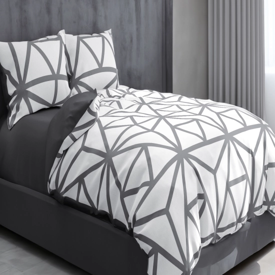 POŚCIEL 100% BAWEŁNA TRÓJKĄTNY RYTM POLSKI KOMPLET POŚCIELI