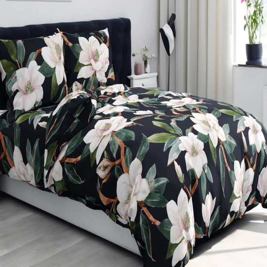 POŚCIEL 100% BAWEŁNA MAGNOLIA NOCĄ POLSKI KOMPLET POŚCIELI