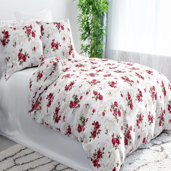 KOMPLET POŚCIELI POLSKA 100% BAWEŁNA KRÓLEWSKA RÓŻA 200x200