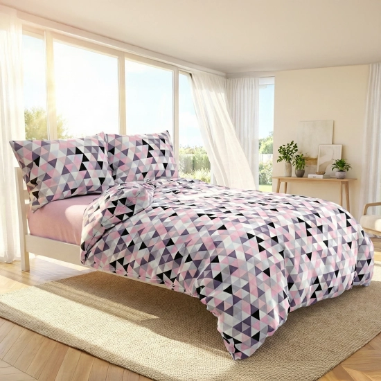 Dwustronna pościel bawełniana z zamkiem błyskawicznym