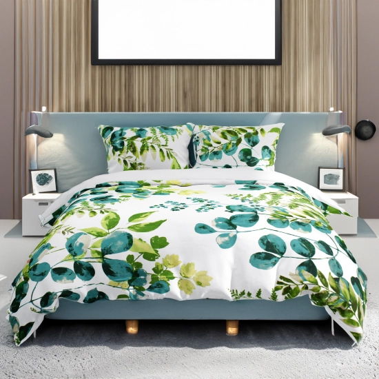 POŚCIEL 100% BAWEŁNA  WODNE LIŚCIE POLSKI KOMPLET POŚCIELI