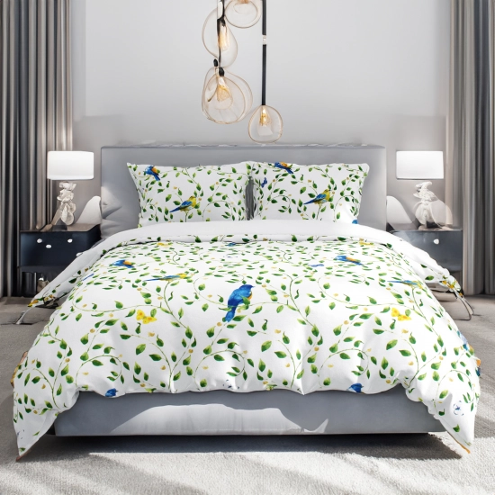 POŚCIEL 100% BAWEŁNA LIŚCIASTE PNĄCZA  POLSKI KOMPLET POŚCIELI