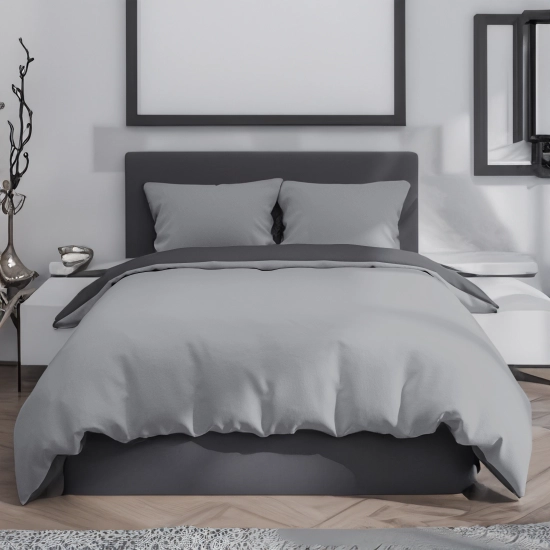 KOMPLET POŚCIELI POLSKA 100% BAWEŁNA STALOWA CISZA 180x200