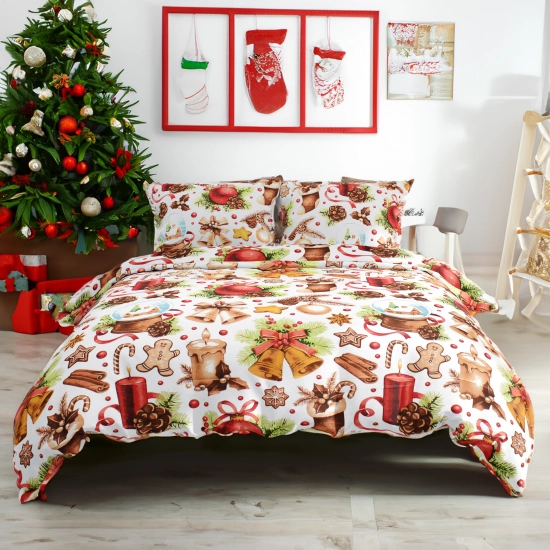 POŚCIEL 100% BAWEŁNA BOŻONARODZENIOWY SEN POLSKI KOMPLET POŚCIELI