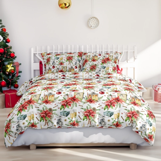 POŚCIEL 100% BAWEŁNA ŚWIĄTECZNY TOAST POLSKI KOMPLET POŚCIELI