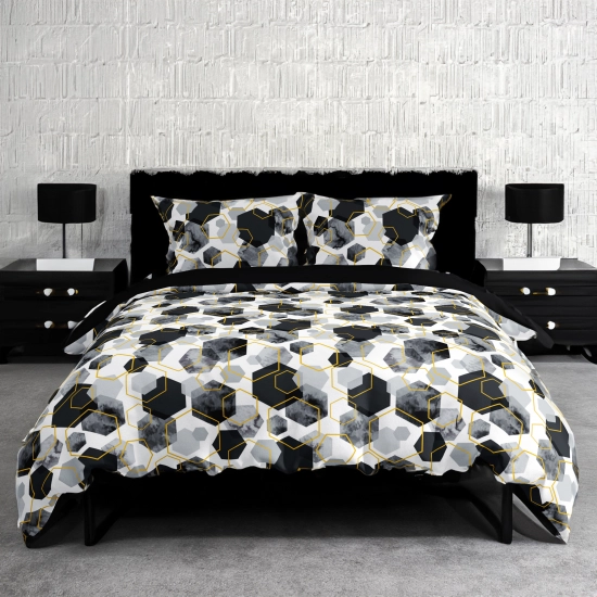 KOMPLET POŚCIELI POLSKA 100% BAWEŁNA GRAFICZNA ELEGANCJA 180x200