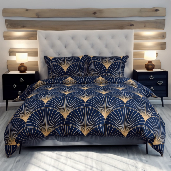 KOMPLET POŚCIELI POLSKA 100% BAWEŁNA NOCNA ELEGANCJA 180x200