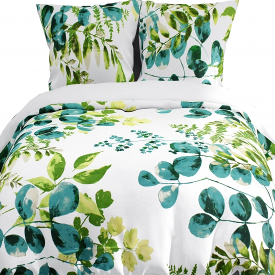 POŚCIEL 100% BAWEŁNA  WODNE LIŚCIE POLSKI KOMPLET POŚCIELI