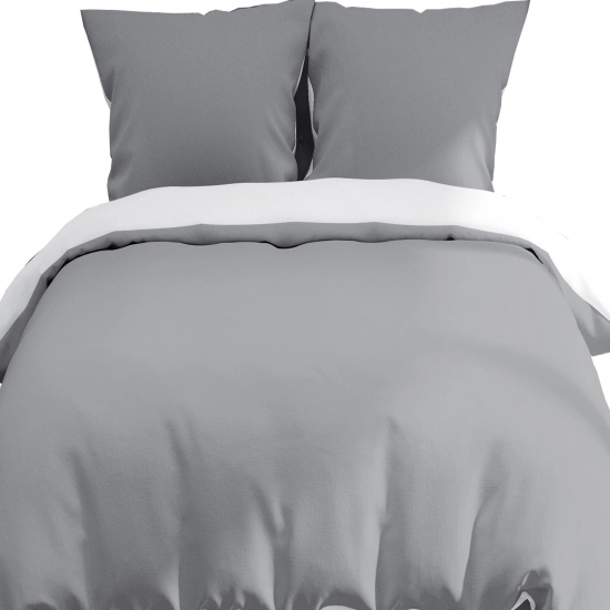 KOMPLET POŚCIELI POLSKA 100% BAWEŁNA SREBRNY ŚWIT 180x200