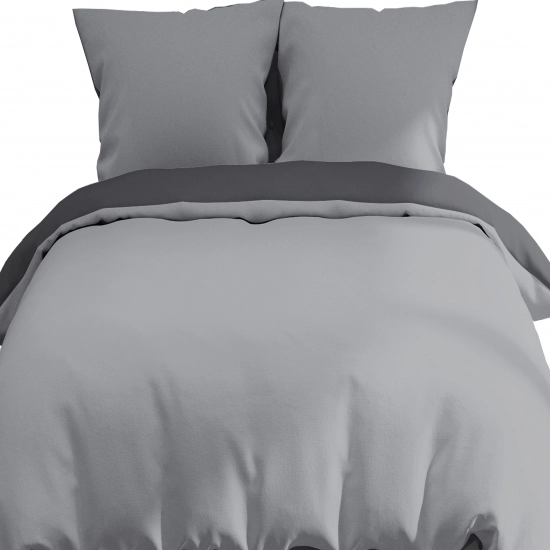 KOMPLET POŚCIELI POLSKA 100% BAWEŁNA STALOWA CISZA 180x200