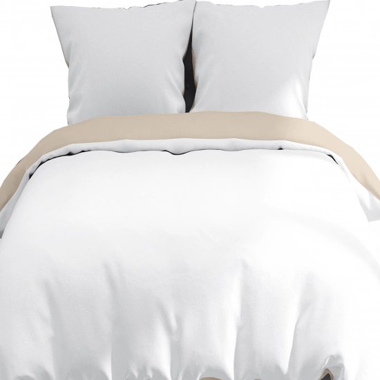 POŚCIEL 100% BAWEŁNA PUSTYNNA BIEL POLSKI KOMPLET POŚCIELI