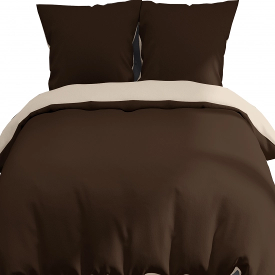 POŚCIEL 100% BAWEŁNA KAWOWY RYTM POLSKI KOMPLET POŚCIELI