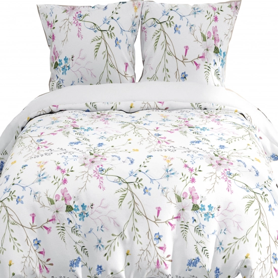 POŚCIEL 100% BAWEŁNA KWITNĄCE PNĄCZA POLSKI KOMPLET POŚCIELI