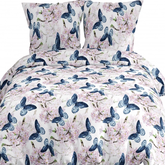 POŚCIEL 100% BAWEŁNA MOTYLI OGRÓD POLSKI KOMPLET POŚCIELI