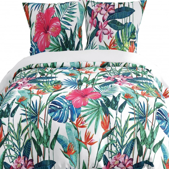 POŚCIEL 100% BAWEŁNA EGZOTYCZNY OGRÓD POLSKI KOMPLET POŚCIELI