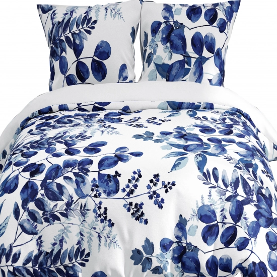 POŚCIEL 100% BAWEŁNA NIEBIESKI OGRÓD POLSKI KOMPLET POŚCIELI