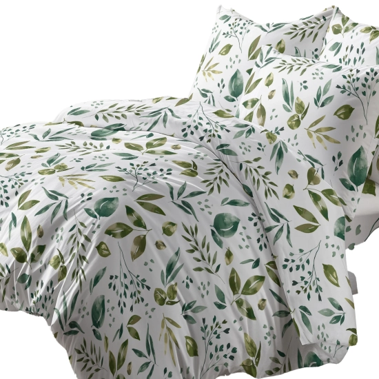 POŚCIEL 100% BAWEŁNA BOTANICZNA AKWARELA POLSKI KOMPLET POŚCIELI