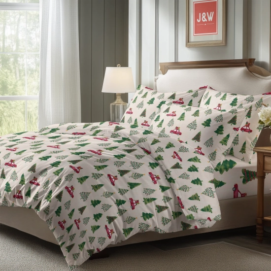 ŚWIATECZNA POŚCIEL POLSKA 100% BAWEŁNA PREMIUM PREZENTOWY KURS 200x200