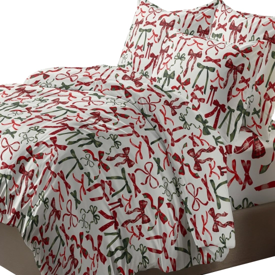 POŚCIEL 100% BAWEŁNA WESOŁE KOKARDY POLSKI KOMPLET POŚCIELI