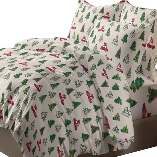 ŚWIATECZNA POŚCIEL POLSKA 100% BAWEŁNA PREMIUM PREZENTOWY KURS 200x200