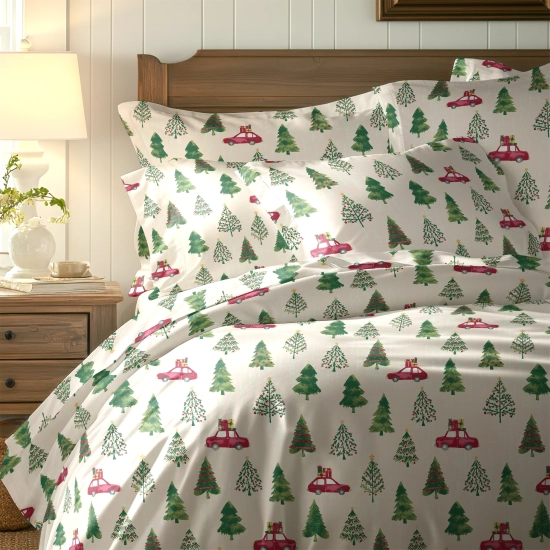 ŚWIATECZNA POŚCIEL POLSKA 100% BAWEŁNA PREMIUM PREZENTOWY KURS 200x200