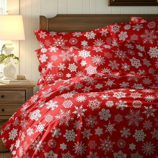 luksusowa pościel bożonarodzeniowa z autorskim wzorem