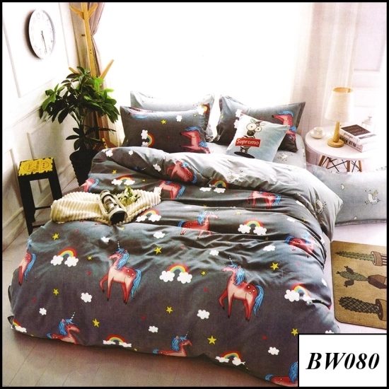 KOMPLET POŚCIELI 100% BAWEŁNA DWUSTRONNA POŚCIEL 135x200 + PRZEŚCIERADŁO