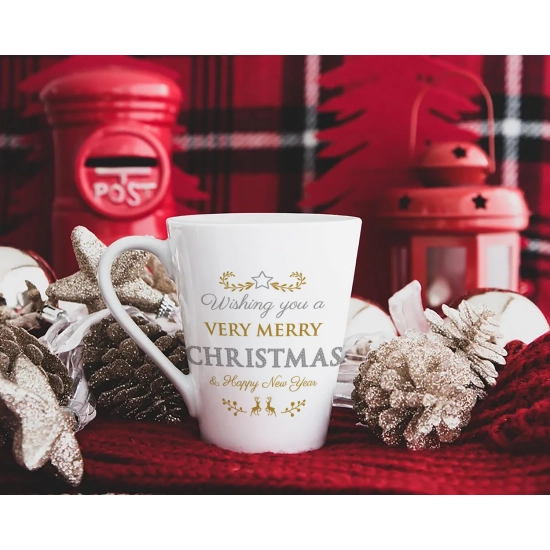 ŚWIĄTECZNY KUBEK LATTE 330ml PREZENT NA ŚWIĘTA