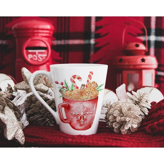 ŚWIĄTECZNY KUBEK LATTE 330ml PREZENT NA ŚWIĘTA