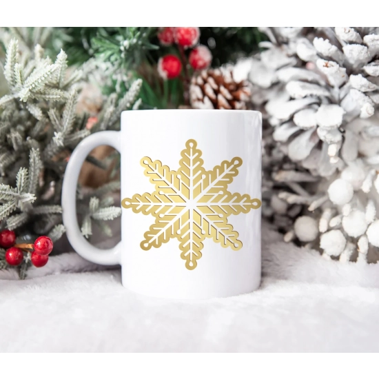 SUPER ŚWIĄTECZNY KUBEK PREZENT 330ml ŚNIEŻYNKA