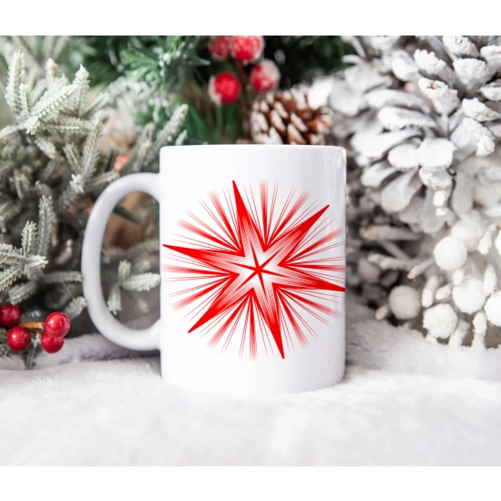 SUPER ŚWIĄTECZNY KUBEK PREZENT 330ml ŚNIEŻYNKA