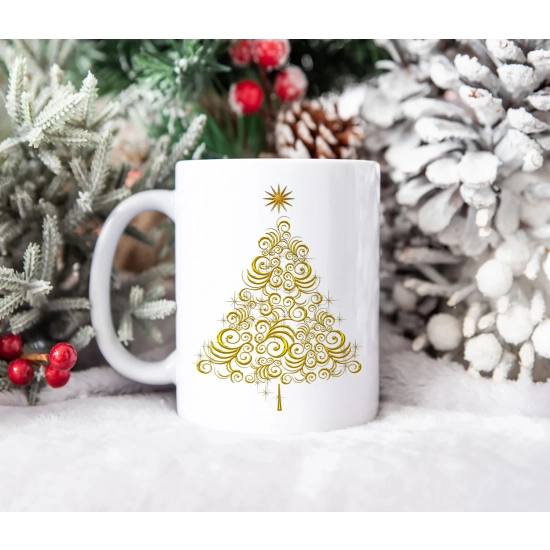 SUPER ŚWIĄTECZNY KUBEK PREZENT 330ml CHOINKA