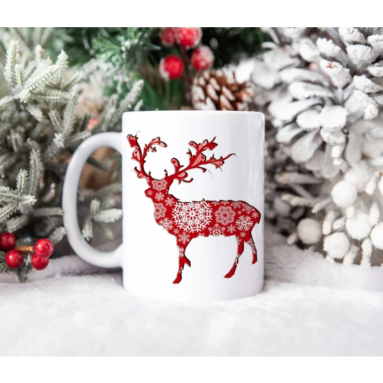 SUPER ŚWIĄTECZNY KUBEK PREZENT 330ml RENIFER