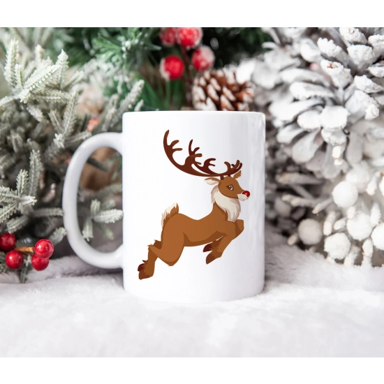 SUPER ŚWIĄTECZNY KUBEK PREZENT 330ml RENIFER