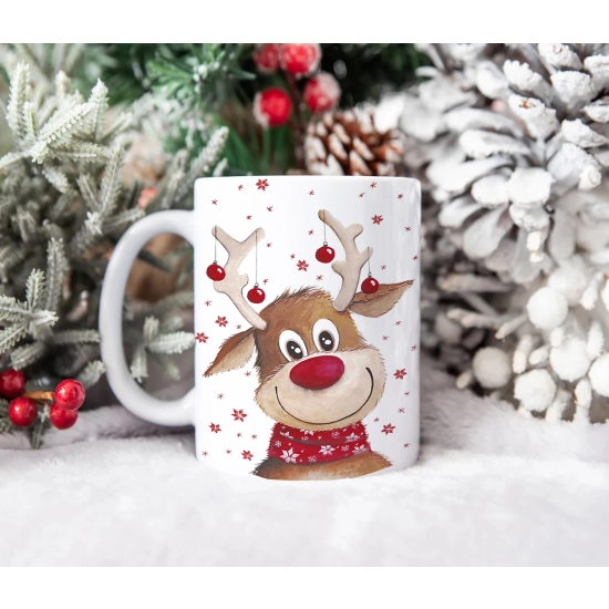 PREZENT NA ŚWIĘTA KUBEK + RĘCZNIK Z HAFTEM ŚWIĄTECZNY ZESTAW MIKOŁAJ