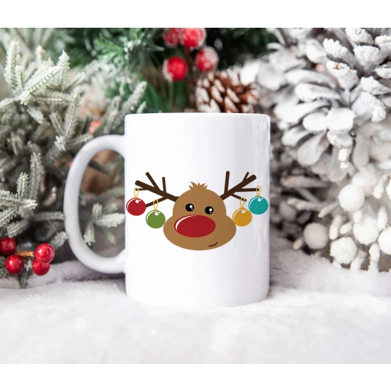 SUPER ŚWIĄTECZNY KUBEK PREZENT 330ml RENIFER