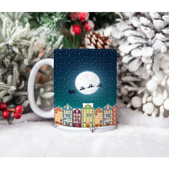 ŚWIĄTECZNY KUBEK 330ml PREZENT ŚWIĘTA POD CHOINKĘ