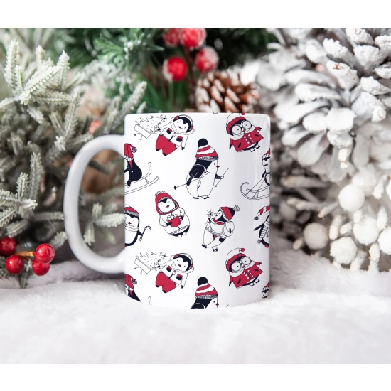 ŚWIĄTECZNY KUBEK 330ml PREZENT ŚWIĘTA POD CHOINKĘ