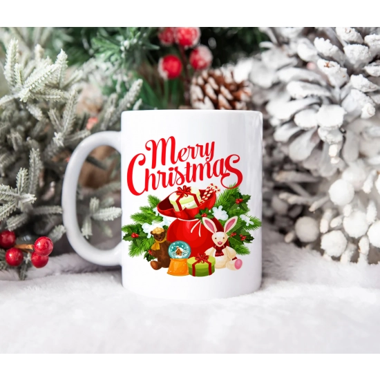 ŚWIĄTECZNY KUBEK 330ml PREZENT ŚWIĘTA POD CHOINKĘ