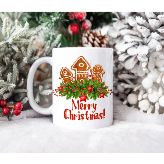 ŚWIĄTECZNY KUBEK 330ml PREZENT ŚWIĘTA POD CHOINKĘ