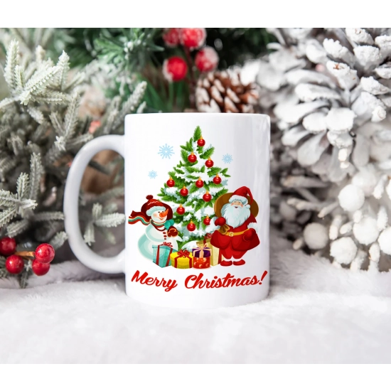 ŚWIĄTECZNY KUBEK 330ml PREZENT ŚWIĘTA POD CHOINKĘ