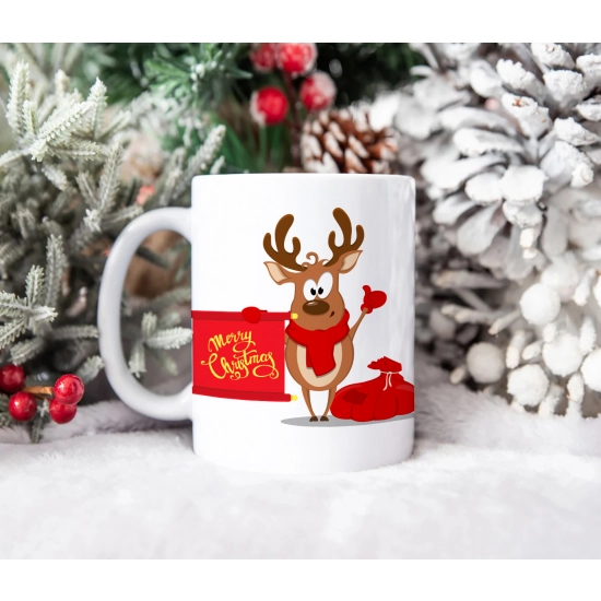 ŚWIĄTECZNY KUBEK 330ml PREZENT ŚWIĘTA POD CHOINKĘ