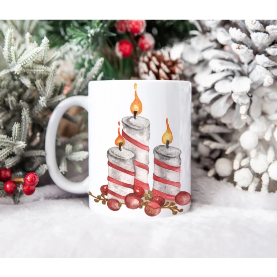 ŚWIĄTECZNY KUBEK 330ml PREZENT ŚWIĘTA POD CHOINKĘ