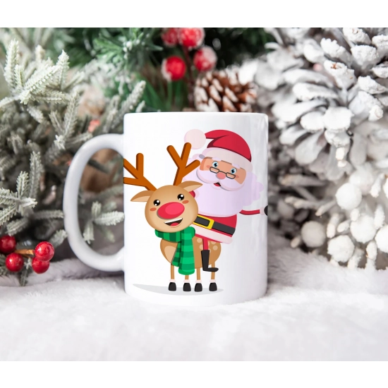 ŚWIĄTECZNY KUBEK 330ml PREZENT ŚWIĘTA POD CHOINKĘ