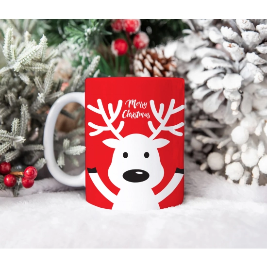 PREZENT NA ŚWIĘTA KUBEK + RĘCZNIK Z HAFTEM ŚWIĄTECZNY ZESTAW MIKOŁAJ