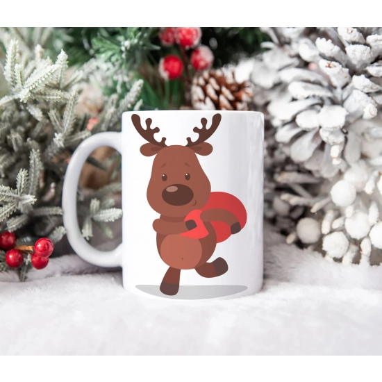 ŚWIĄTECZNY KUBEK 330ml PREZENT ŚWIĘTA POD CHOINKĘ