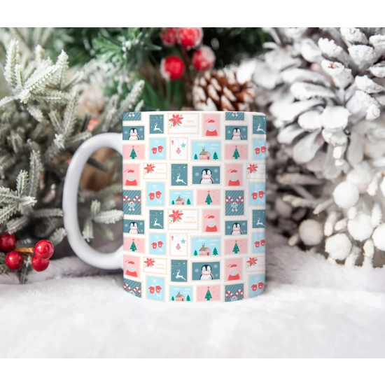 ŚWIĄTECZNY KUBEK 330ml PREZENT ŚWIĘTA POD CHOINKĘ