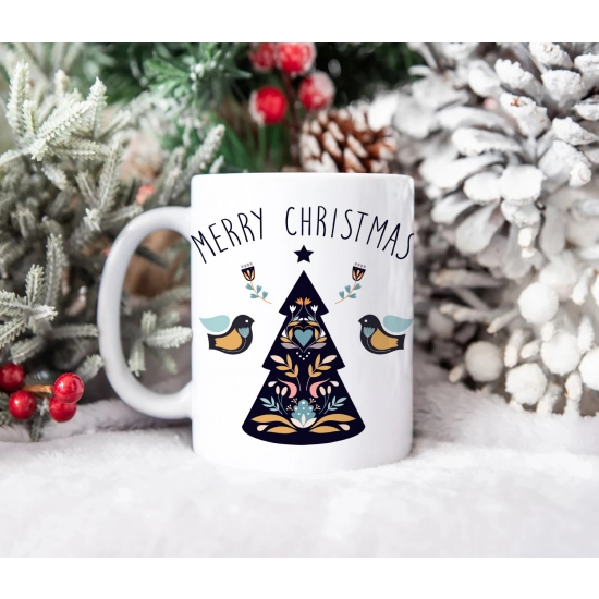 ŚWIĄTECZNY KUBEK 330ml PREZENT ŚWIĘTA POD CHOINKĘ