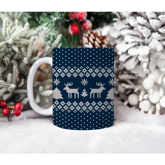 ŚWIĄTECZNY KUBEK 330ml PREZENT ŚWIĘTA POD CHOINKĘ